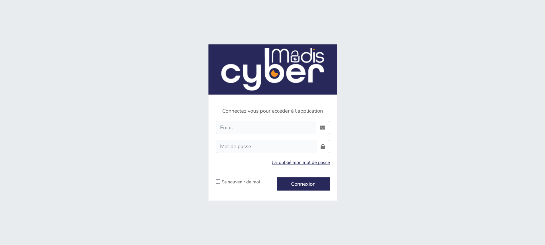 Page de connexion